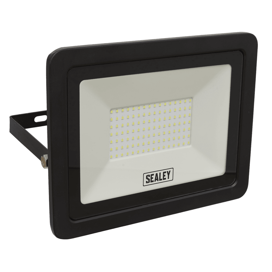 Sealey Extra Slim Floodlight with Wall Bracket 100W SMD LED Model No- LED115