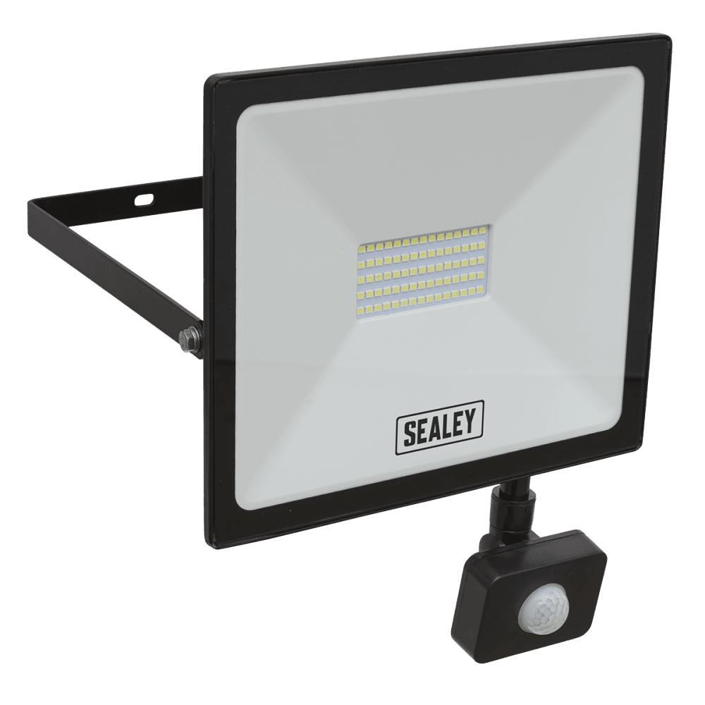 Sealey Extra Slim Floodlight with PIR Sensor 50W SMD LED Model No- LED113PIR