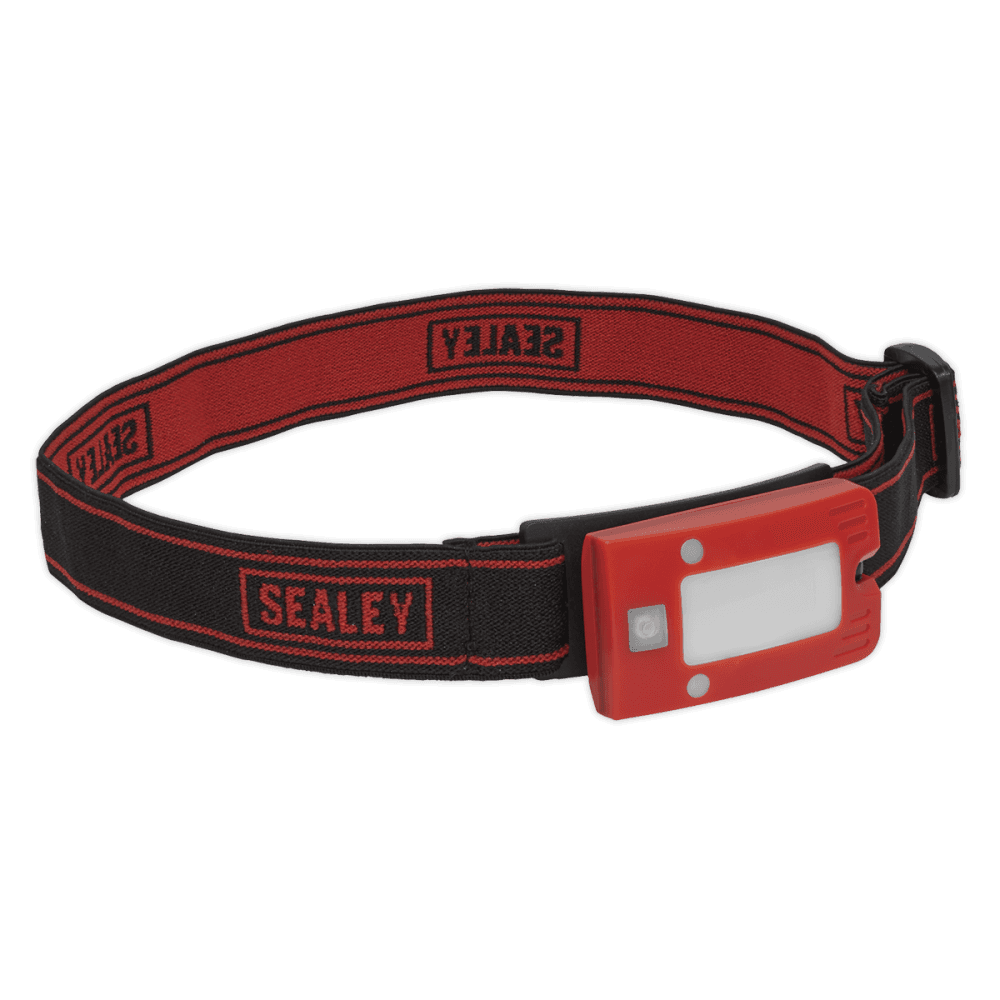 Sealey Rechargeable Head Torch 2W COB LED Auto Sensor Red Model No- LED360HTR