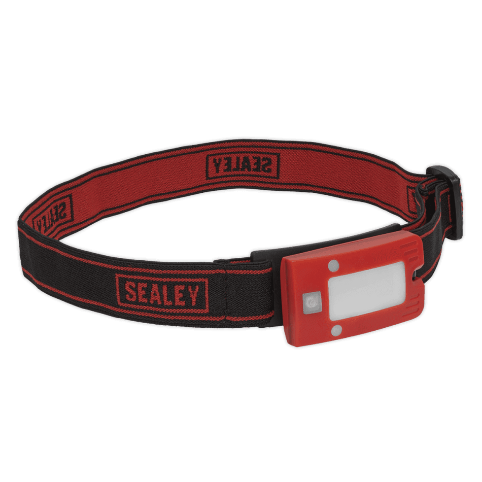 Sealey Rechargeable Head Torch 2W COB LED Auto Sensor Red Model No- LED360HTR