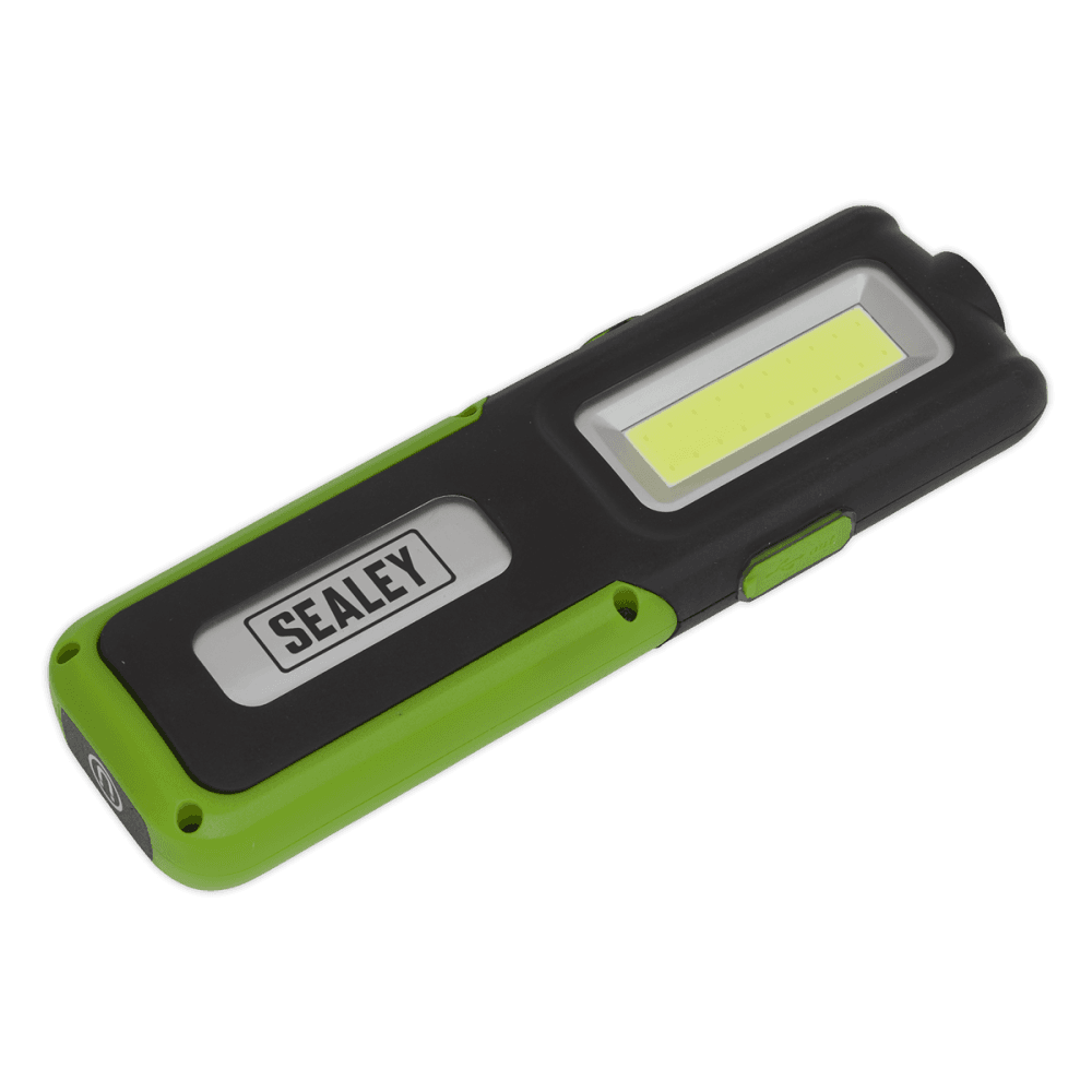 Sealey Rechargeable Inspection Lamp Green 5W COB + 3W LED + Power Bank Model No- LED318G