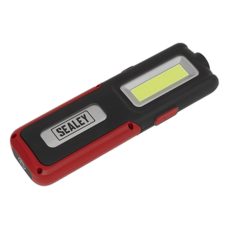 Sealey Rechargeable Inspection Lamp Red 5W COB + 3W LED + Power Bank Model No- LED318R