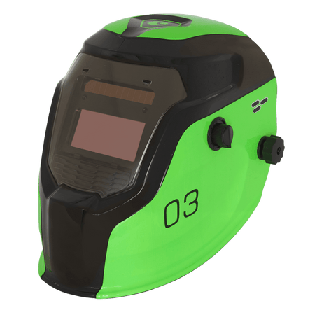 Sealey Auto Darkening Welding Helmet Shade 9-13 - Green Model No- PWH3