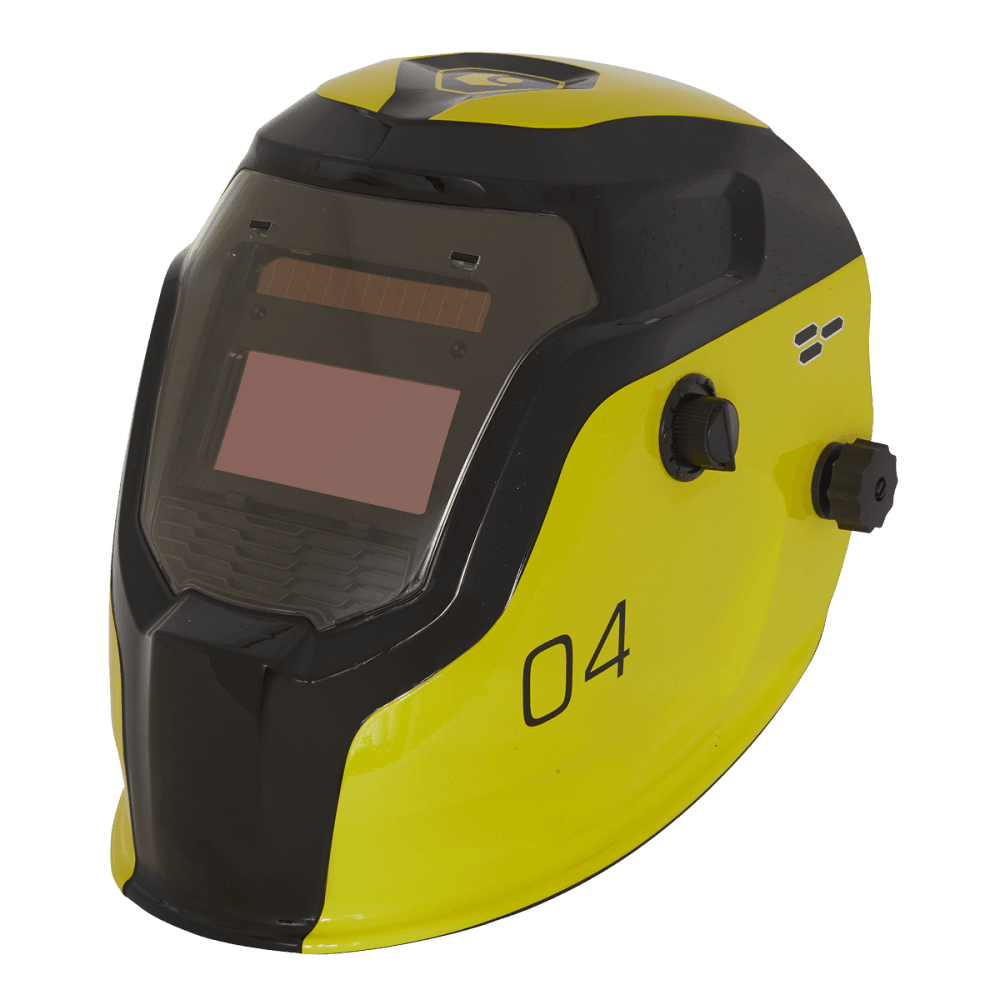 Sealey Auto Darkening Welding Helmet Shade 9-13 - Yellow Model No- PWH4