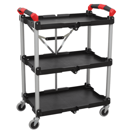 Sealey Folding Workshop Trolley 3-Level Model No- CX314