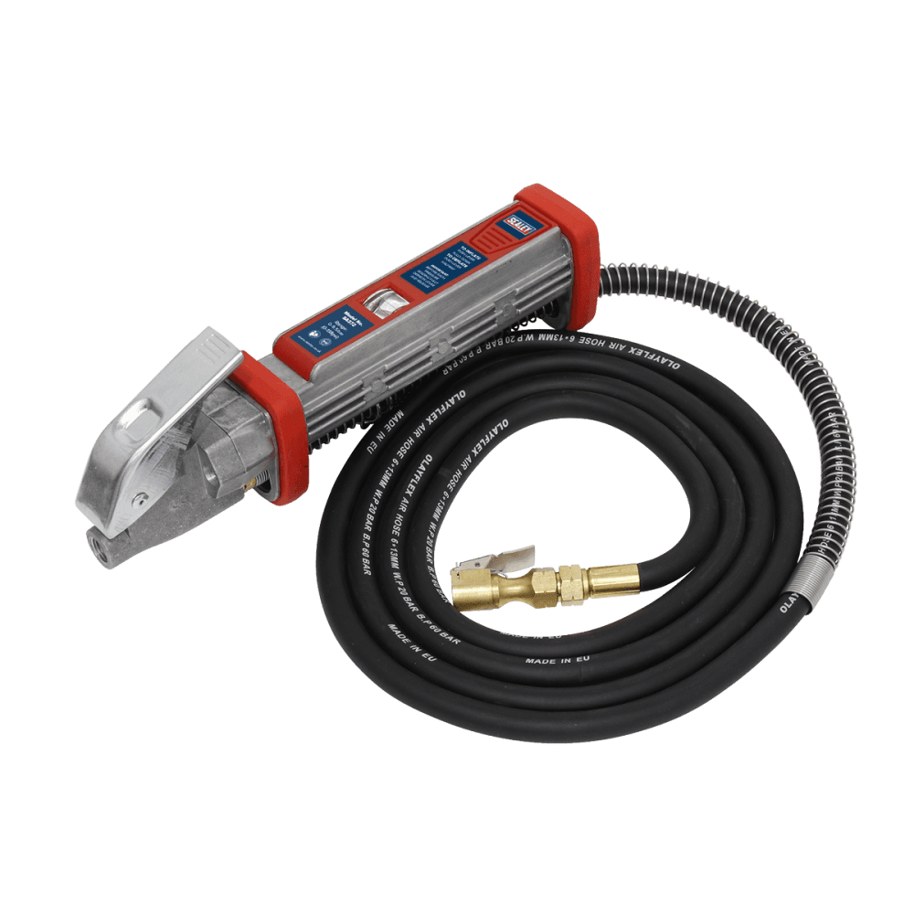 Sealey Tyre Inflator 2.7m Hose with Clip-On Connector Model No- SA372