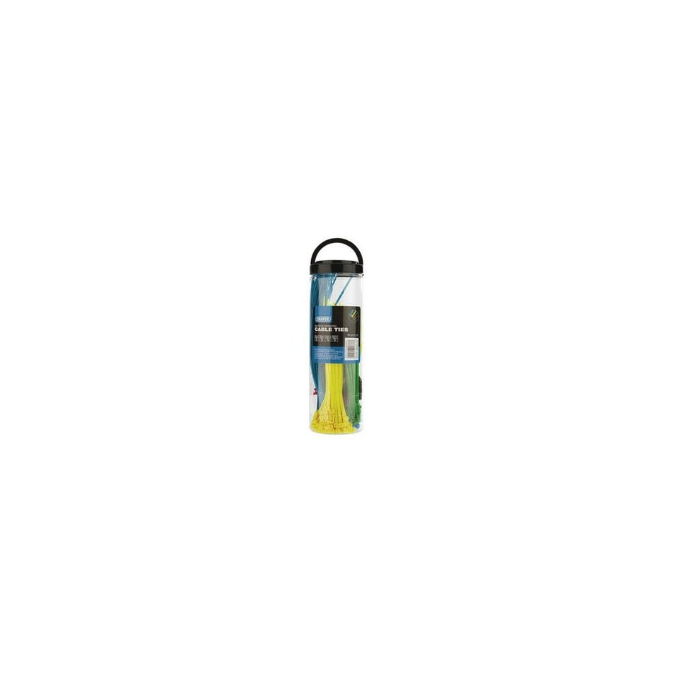 Assorted Coloured Nylon Cable Tie Pack (650 Piece): Model No.CTT3