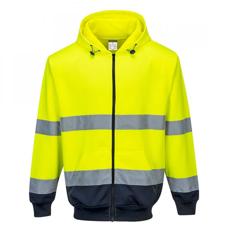 Hi-Vis 2-Tone Zip Front Hoodie - Style PW- B317
