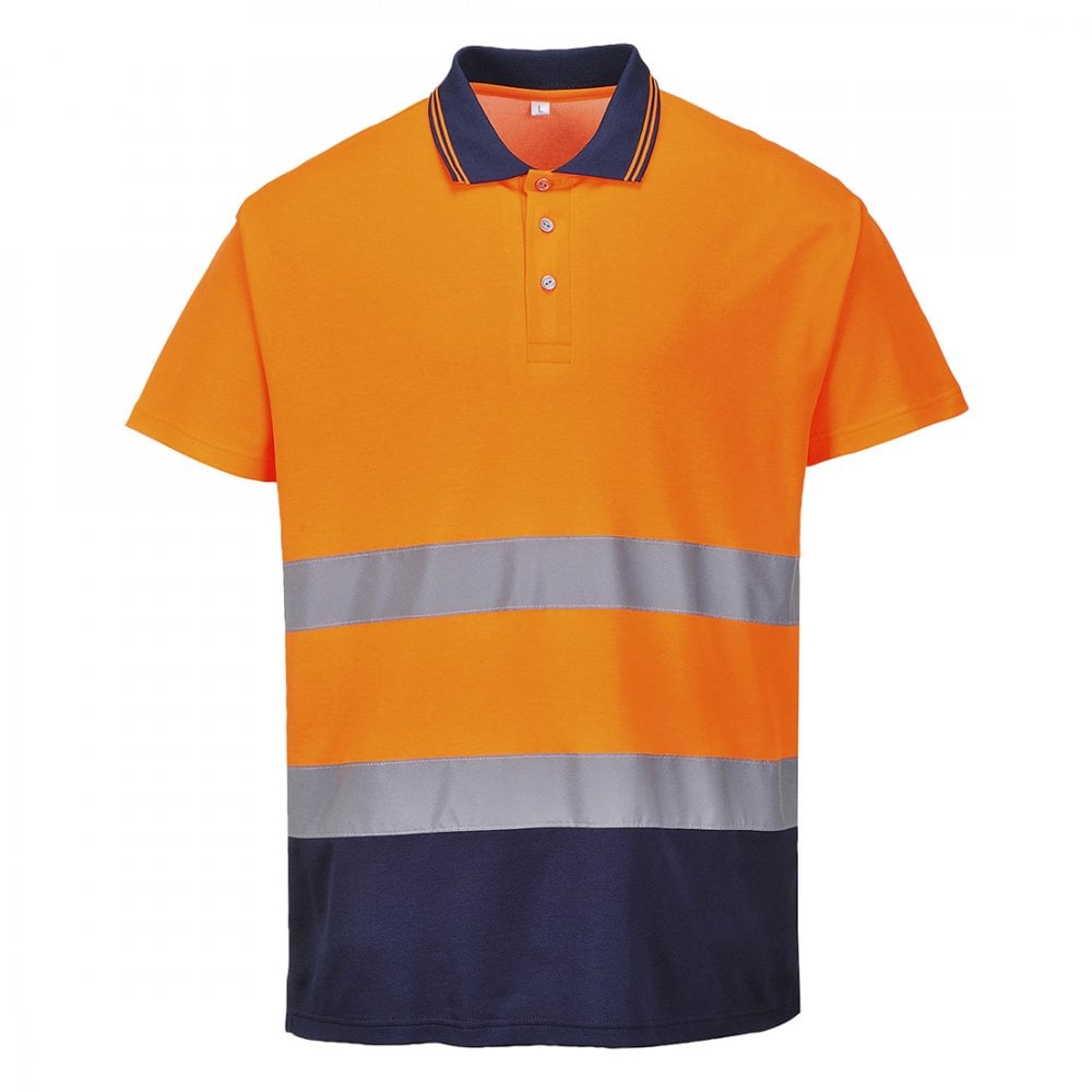 2-Tone Cotton Comfort Polo - Style PW- S174