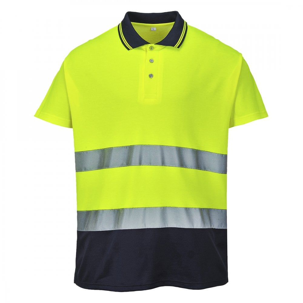 2-Tone Cotton Comfort Polo - Style PW- S174