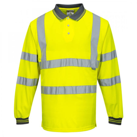 Portwest Hi-Vis Long Sleeved Polo S277