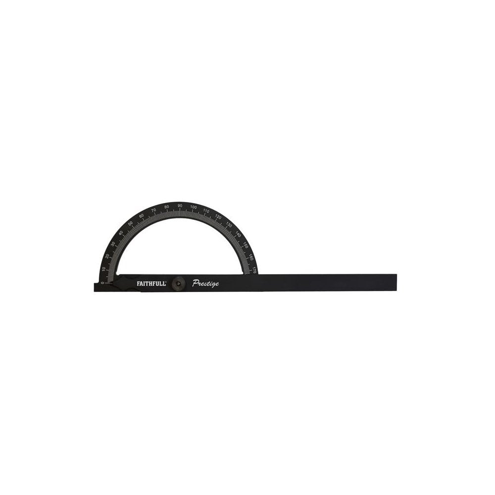 Faithfull Prestige Angle Gauge Black Aluminium 150 x 270mm -No. 755002