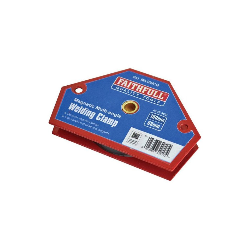Faithfull Welding Magnet Quick Clamp 100 x 65mm -No. AMC - 1187