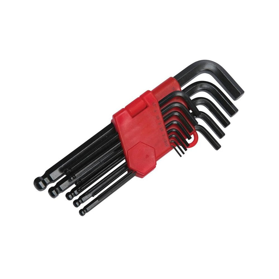 BlueSpot Tools Long Arm Ball End Hexagon Key Set of 13 Metric (1.27-10mm) -No. 15303