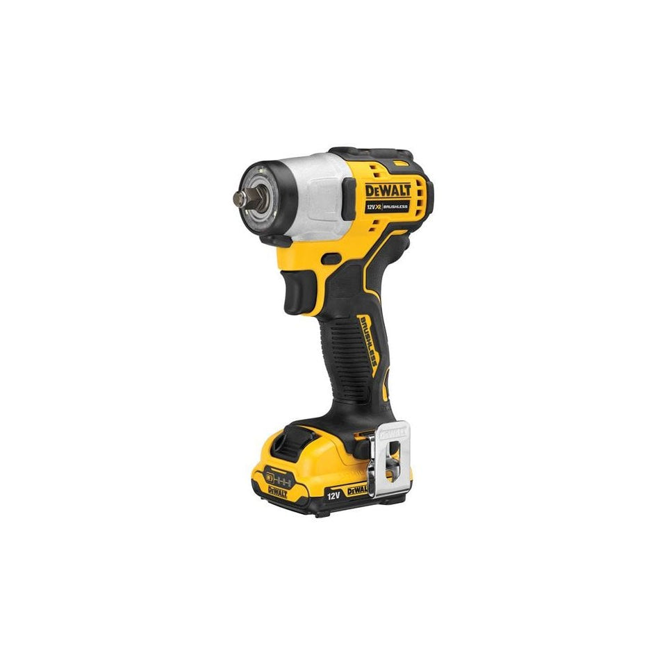 DEWALT DCF902D2 XR Brushless Sub-Compact 3/8in Impact Wrench 12V 2 x 2.0Ah Li-ion -No. DCF902D2-GB