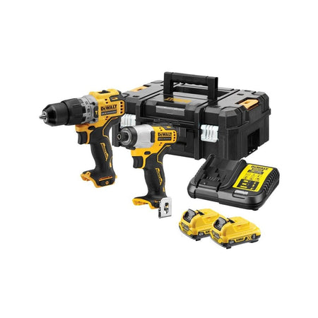 DEWALT DCK2111L2T XR Brushless Sub-Compact Twin Pack 12V 2 x 3.0Ah Li-ion -No. DCK2111L2T-GB