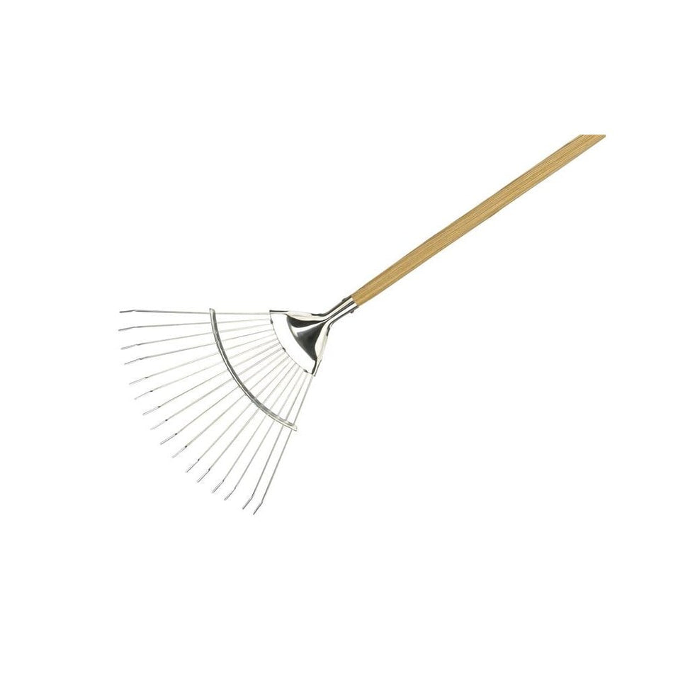 Kent & Stowe Stainless Steel Long Handled Lawn & Leaf Rake, FSCÂ¸ -No. 70100062