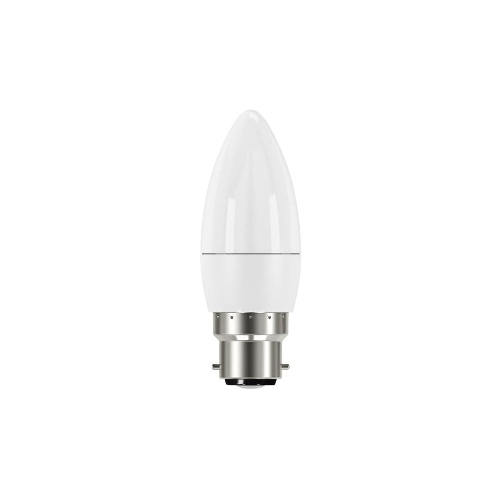 EnergizerÂ¸ LED BC (B22) Opal Candle Non-Dimmable Bulb, Warm White 470 lm 5.9W -No. S8850