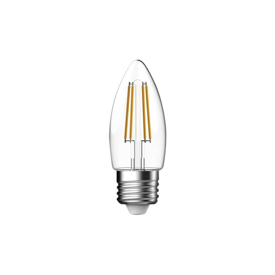EnergizerÂ¸ LED ES (E27) Candle Filament Non-Dimmable Bulb, Warm White 470 lm 4W -No. S12870