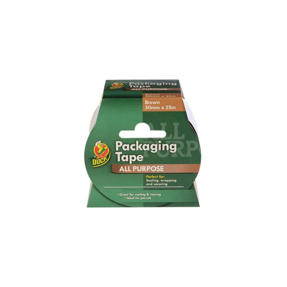 Shurtape Duck TapeÂ¸ Packaging Tape Brown 50mm x 25m -No. 223554