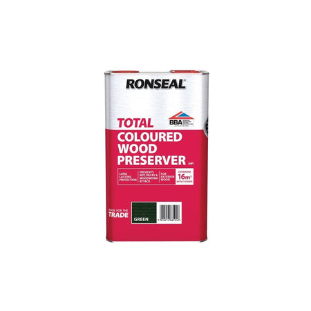 Ronseal Trade Total Wood Preserver Green 5 litre -No. 38591