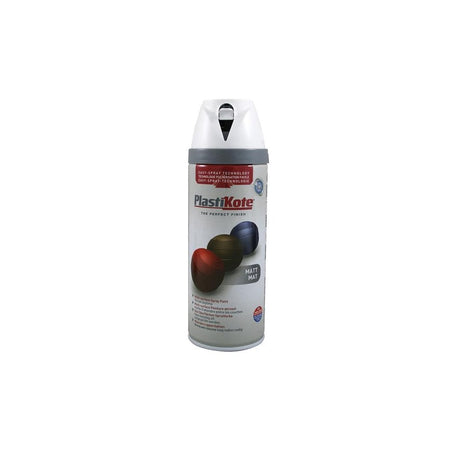 PlastiKote Twist & Spray Matt Pure Brilliant White 400ml -No. 440.0023112.076