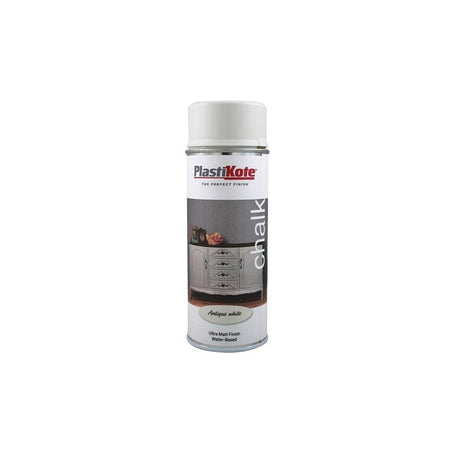 PlastiKote Chalk Finish Spray Antique White 400ml -No. 440.0027107.076