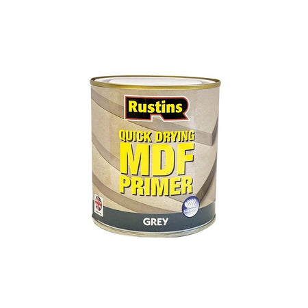 Rustins Quick Drying MDF Primer Grey 500ml -No. MDGP500