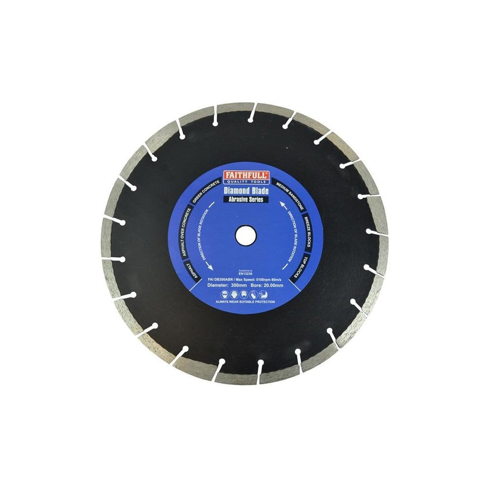 Faithfull AbrasiveËœDiamondËœBladeËœ300 x 20mm -No. SVA8030020
