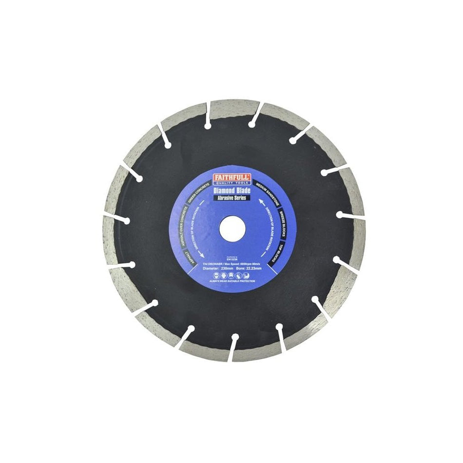 Faithfull AbrasiveËœDiamondËœBladeËœ230 x 22.23mm -No. SVA8023022