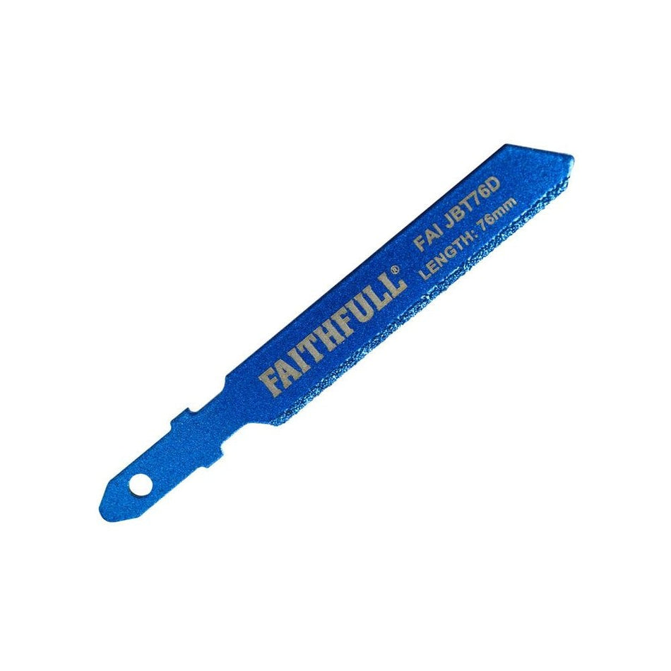 Faithfull Jigsaw Blade Diamond Grit 76mm -No.
