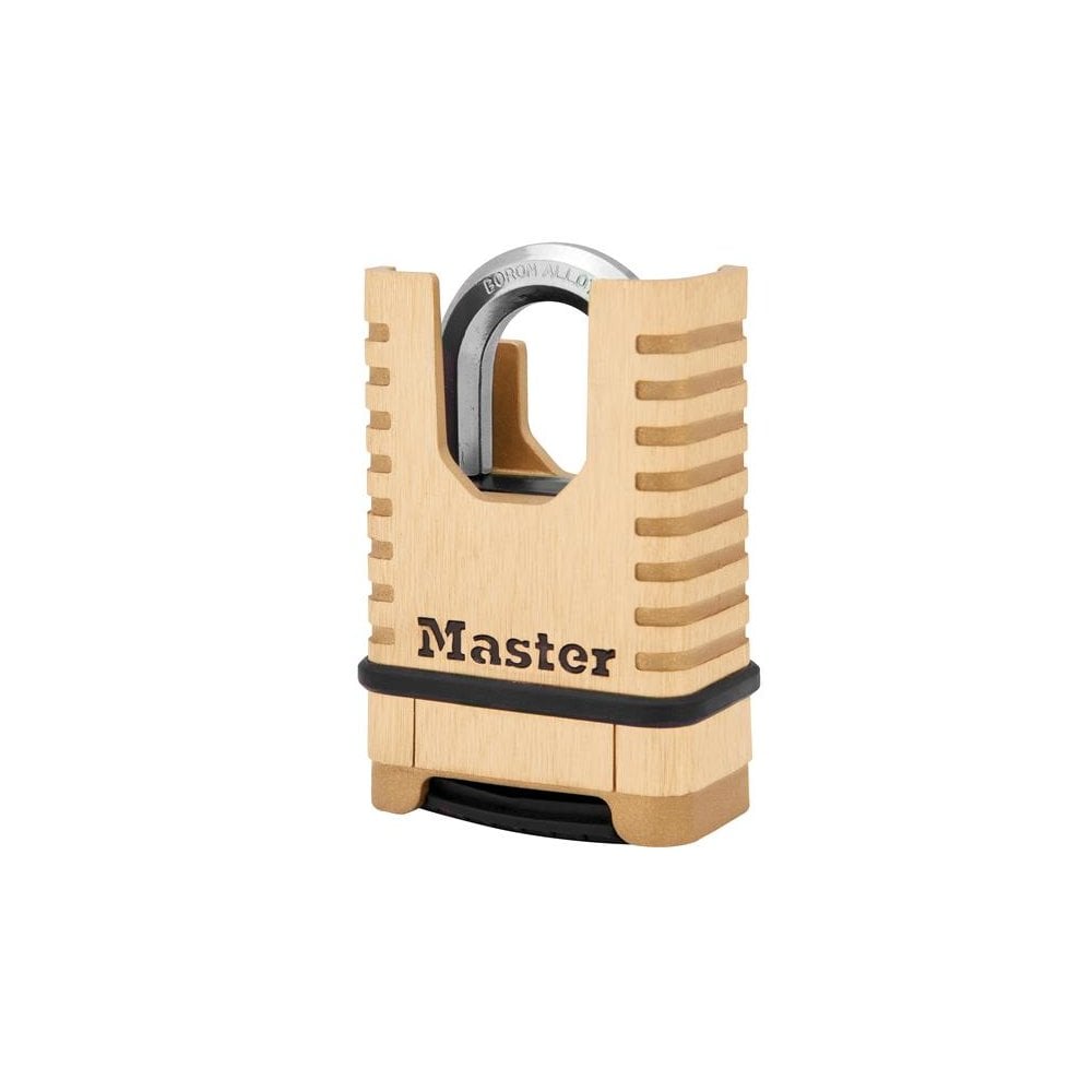 Master Lock Excell? Closed Shackle Brass Combination Padlock 58mm -No. M1177EURDCC