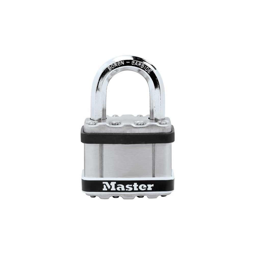 Master Lock Excell? Laminated Stainless Steel Padlock 51mm -No. M5EURDSTSCC
