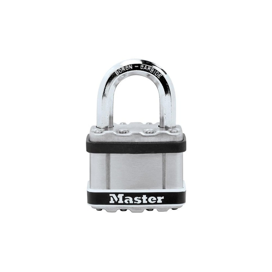 Master Lock Excell? Laminated Stainless Steel Padlock 51mm -No. M5EURDSTSCC