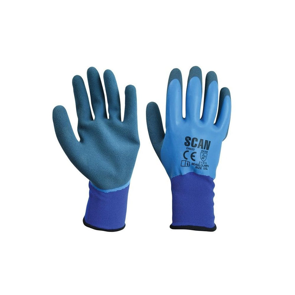 Scan Waterproof Latex Gloves - Extra Extra Large (Size 11) -No.