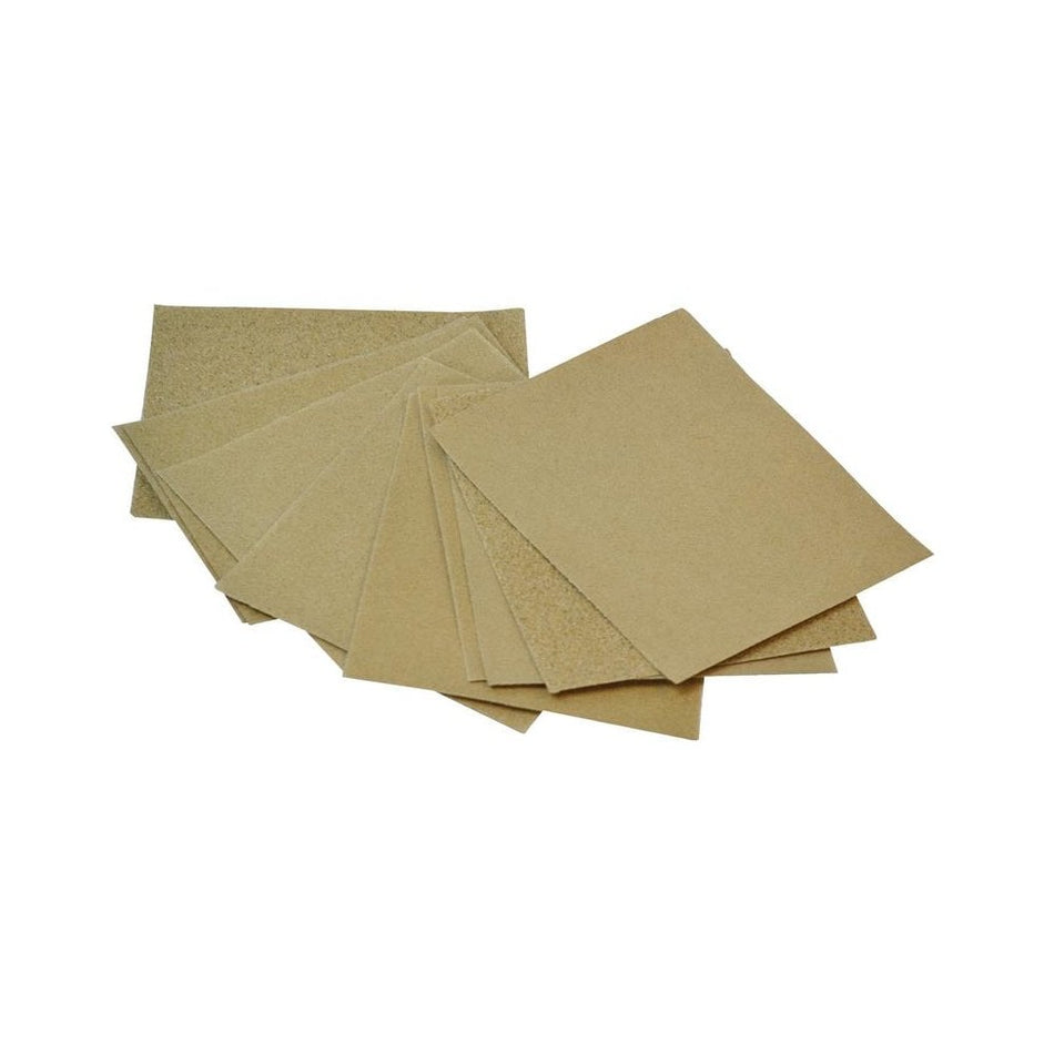 Faithfull Cork Block Glasspaper Sanding Sheets Assorted (Pack 10) -No. 742510