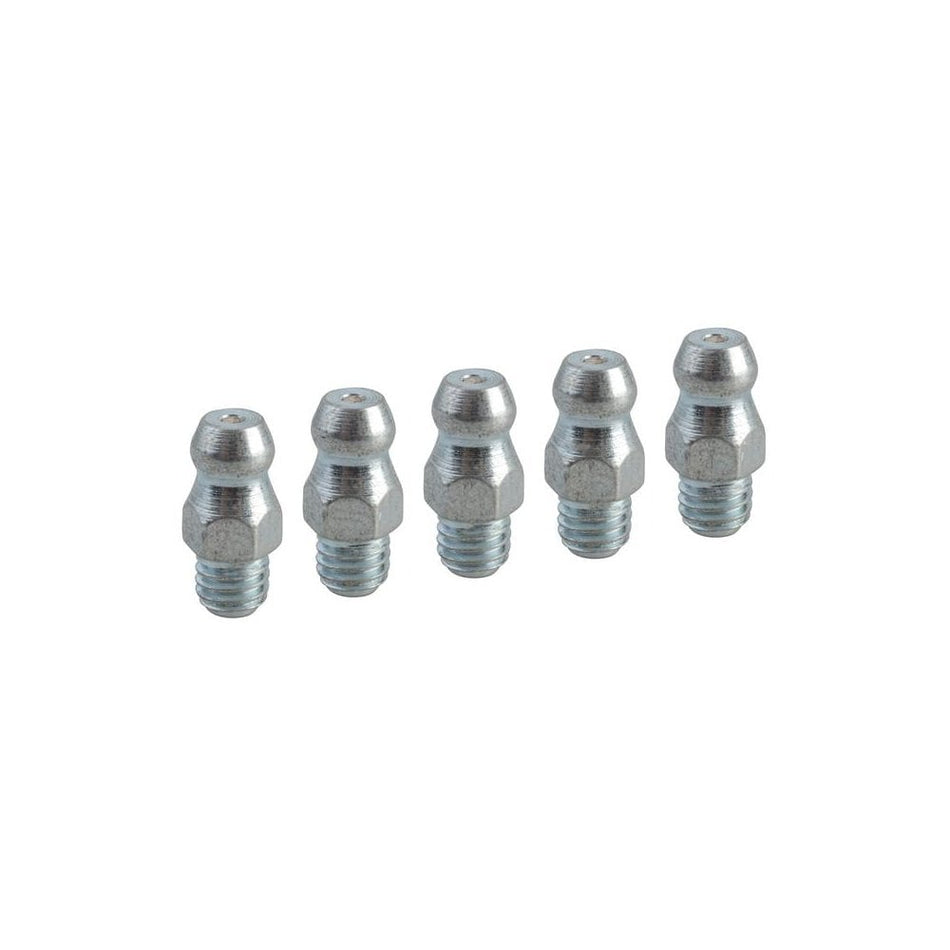 Faithfull Grease Nipple Straight M6 x 1.0 (Pack 5) -No.