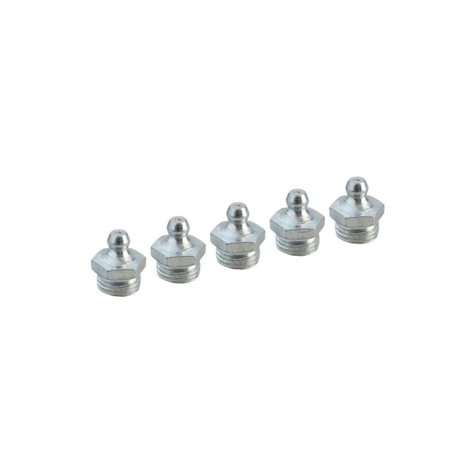 Faithfull Grease Nipple Straight 1/4in BSP (Pack 5) -No.
