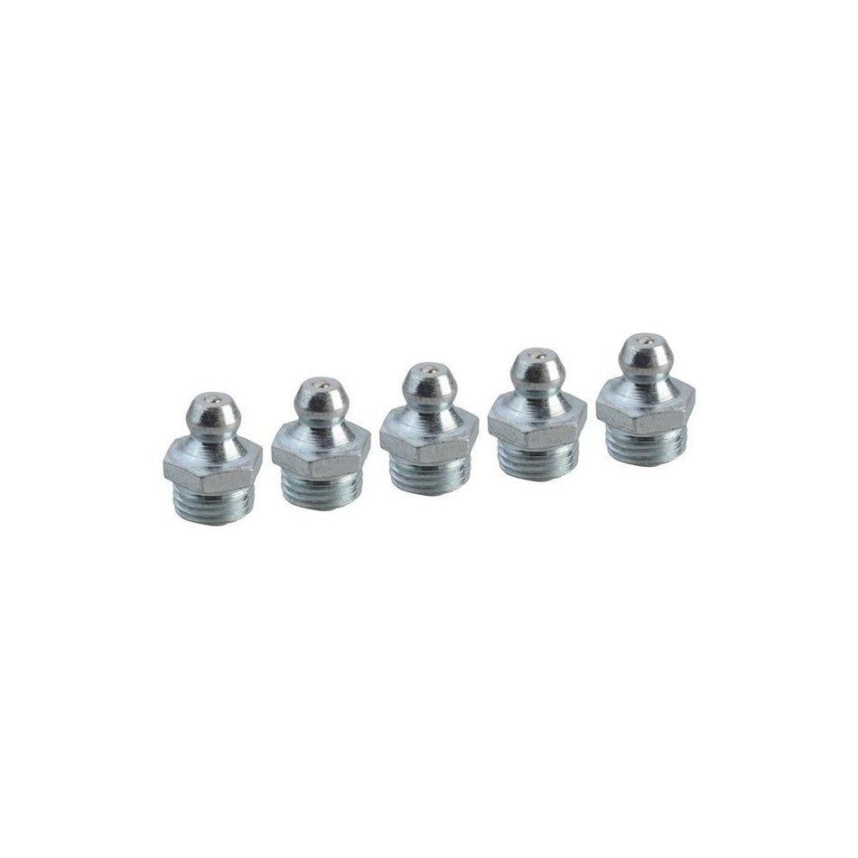Faithfull Grease Nipple Straight M10 x 1.0 (Pack 5) -No.