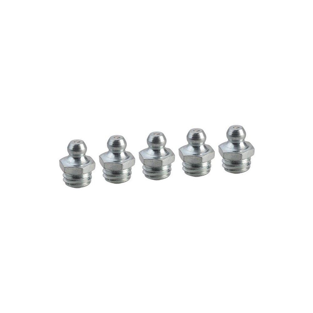 Faithfull Grease Nipple Straight M10 x 1.5 (Pack 5) -No.