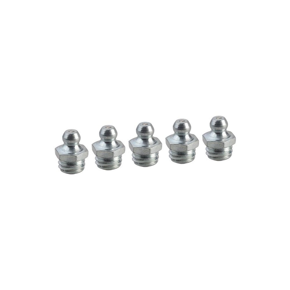 Faithfull Grease Nipple Straight M10 x 1.5 (Pack 5) -No.