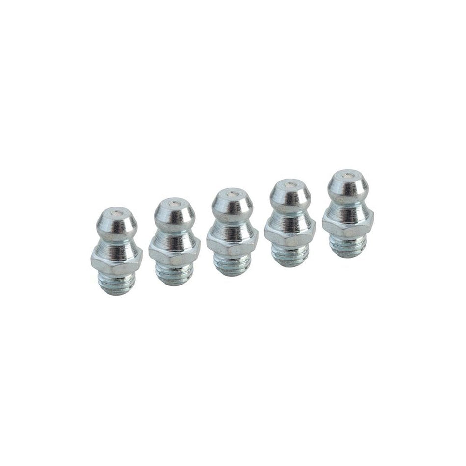 Faithfull Grease Nipple Straight 1/4in UNF (Pack 5) -No.