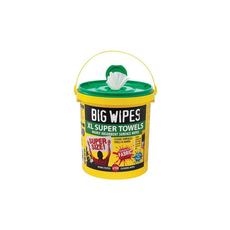 Big Wipes XL Super Towels Cleaning Wipes (Tub 150) -No. 2447 0000
