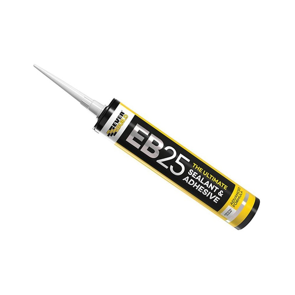 Everbuild EB25 Hybrid Sealant Adhesive Clear 300ml -No. EB25CL