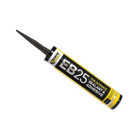 Everbuild EB25 Hybrid Sealant Adhesive Black 300ml -No. EB25BK