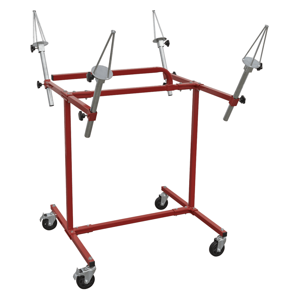 Sealey Alloy Wheel Painting/Repair Stand Heavy-Duty - 4 Wheel Capacity Model No-MK71