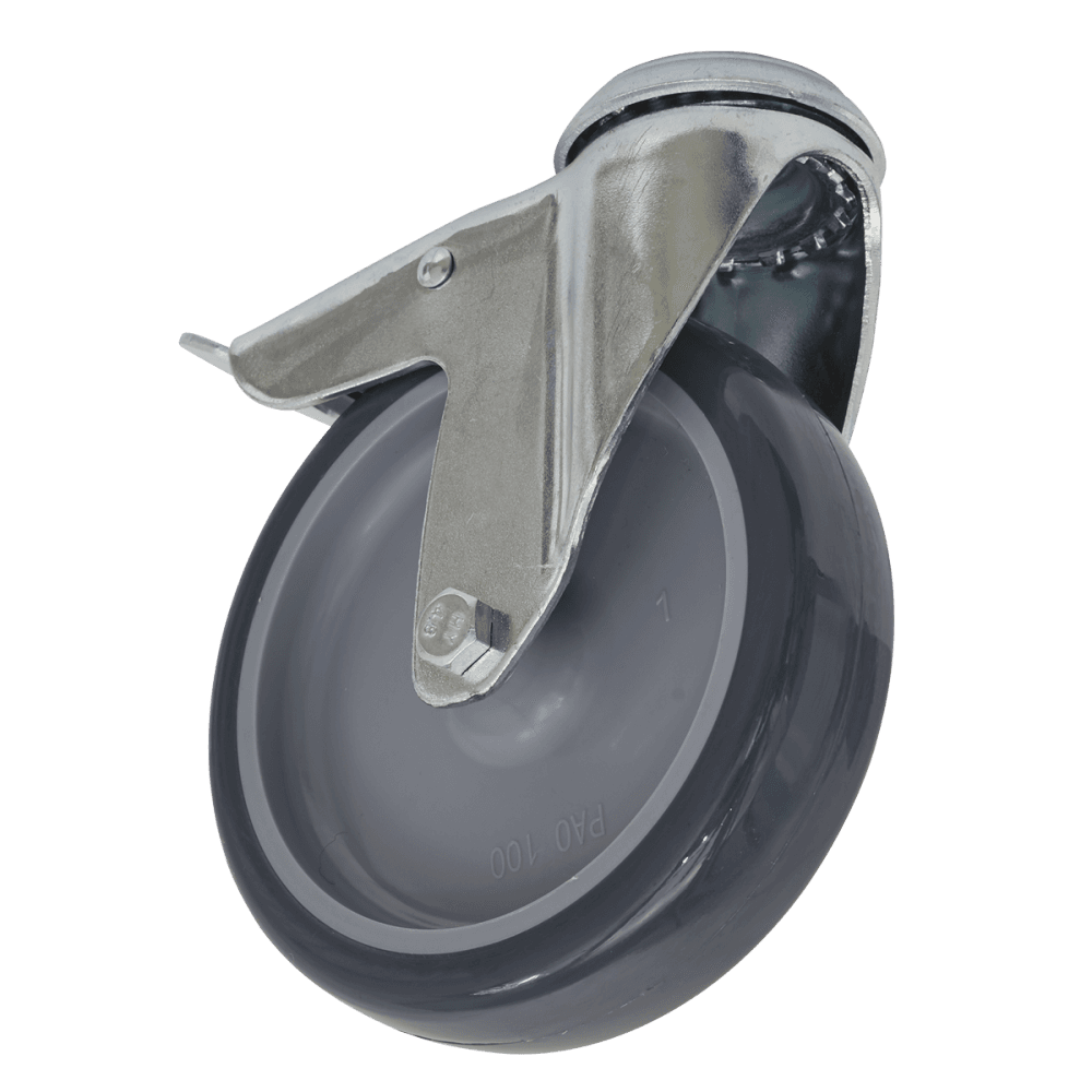 Sealey 100mm Castor Wheel with Swivel Bolt Hole & Total Lock Model No-SCW2100SBL