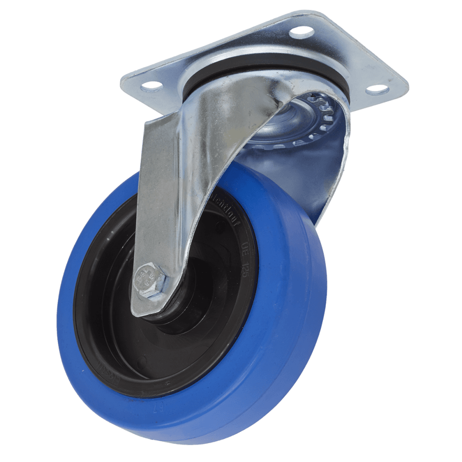 Sealey 125mm Castor Wheel with Swivel Plate Model No-SCW3125SP
