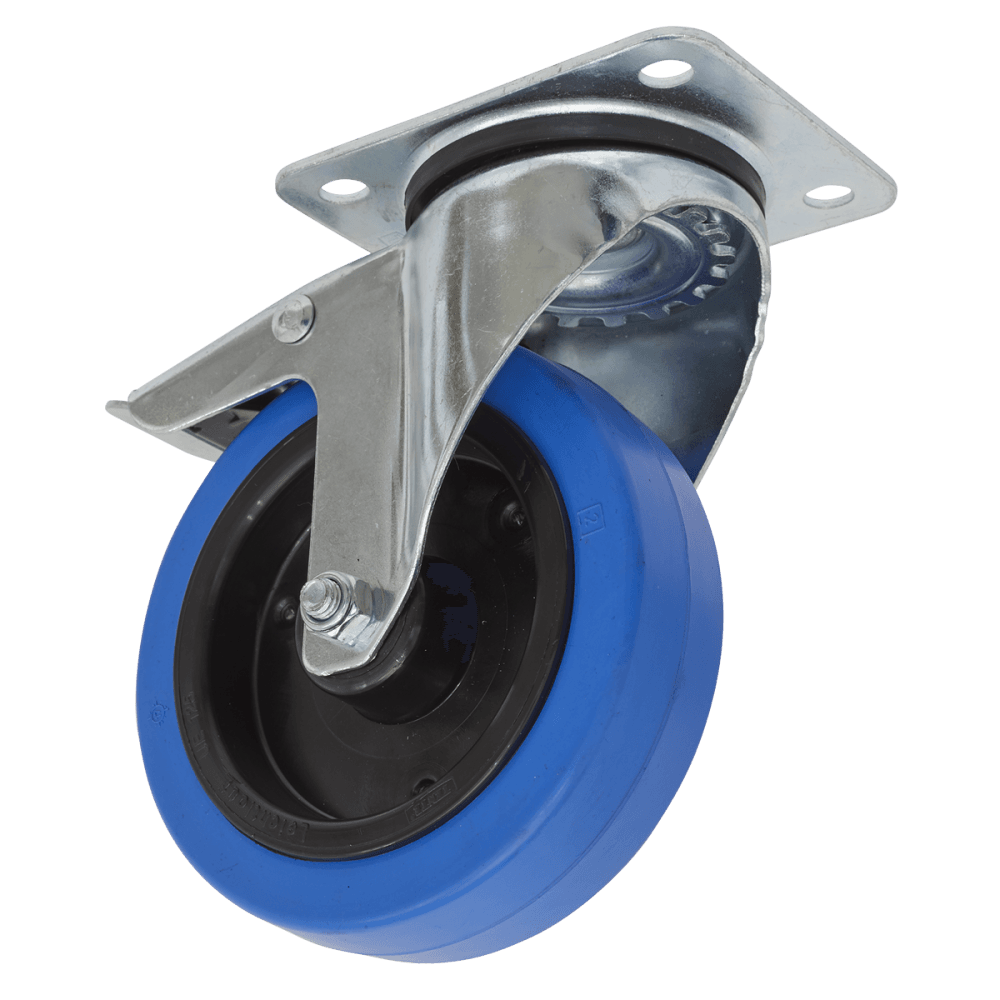 Sealey 125mm Castor Wheel with Swivel Plate & Total Lock Model No-SCW3125SPL