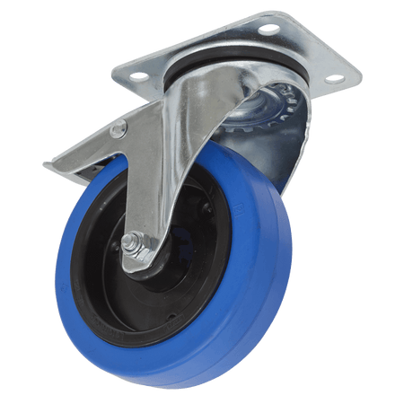 Sealey 125mm Castor Wheel with Swivel Plate & Total Lock Model No-SCW3125SPL